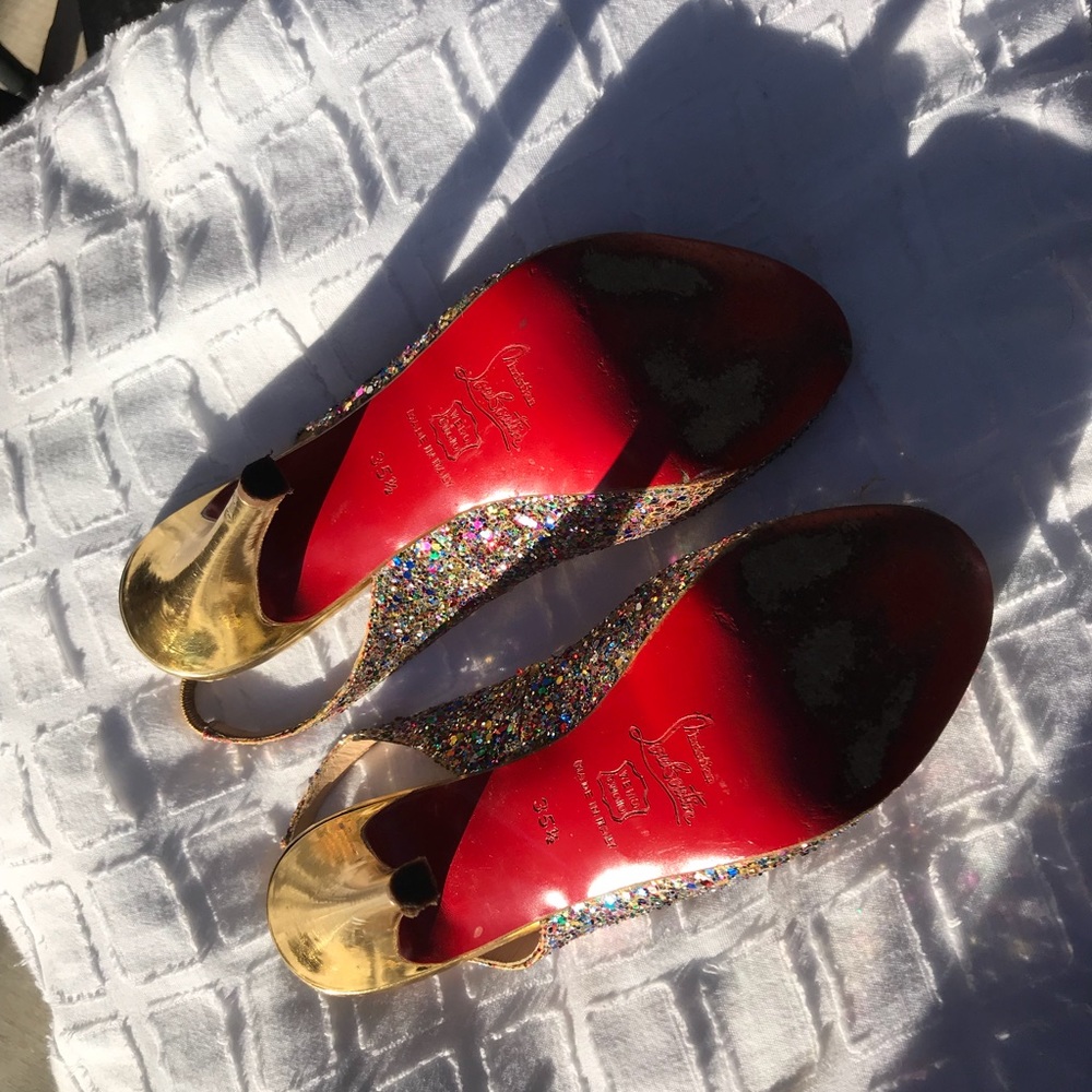Christian Louboutin Size 35.5 Confetti Heels - Picture 4 of 7
